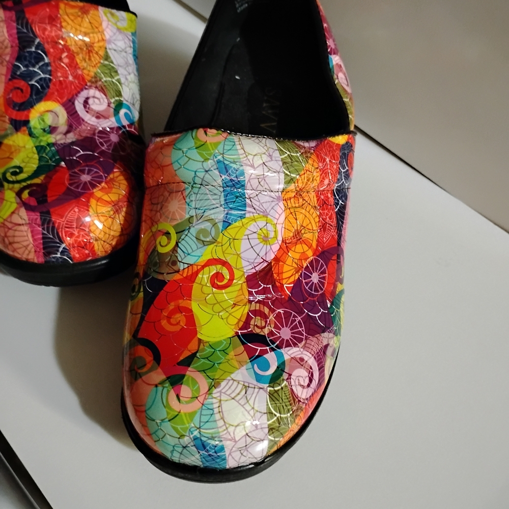 Savvy Multicolor Patterned Mules - Picture 8 of 16